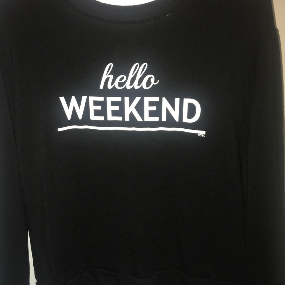 black sweater